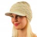 Winter Open Top 2ply Thick Knit Headband Faux Suede Visor Beanie Hat Cap 754890269220 eb-39333556